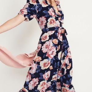 Old Navy Floral Wrap Dress